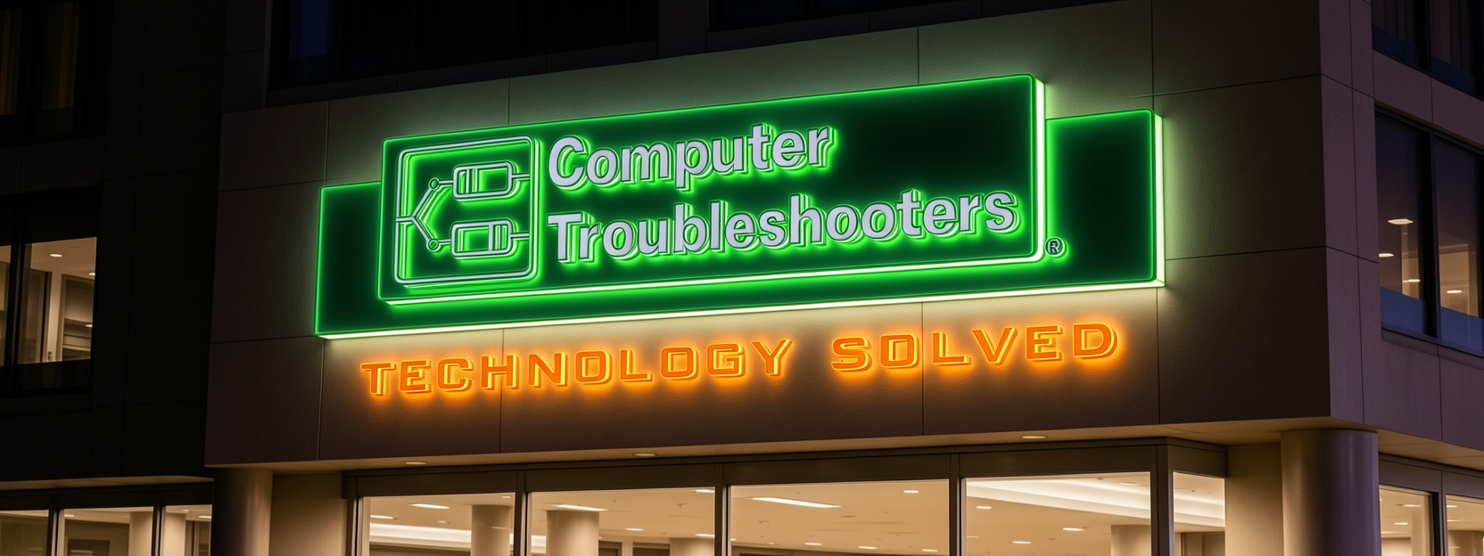 Illuminated Building Sign