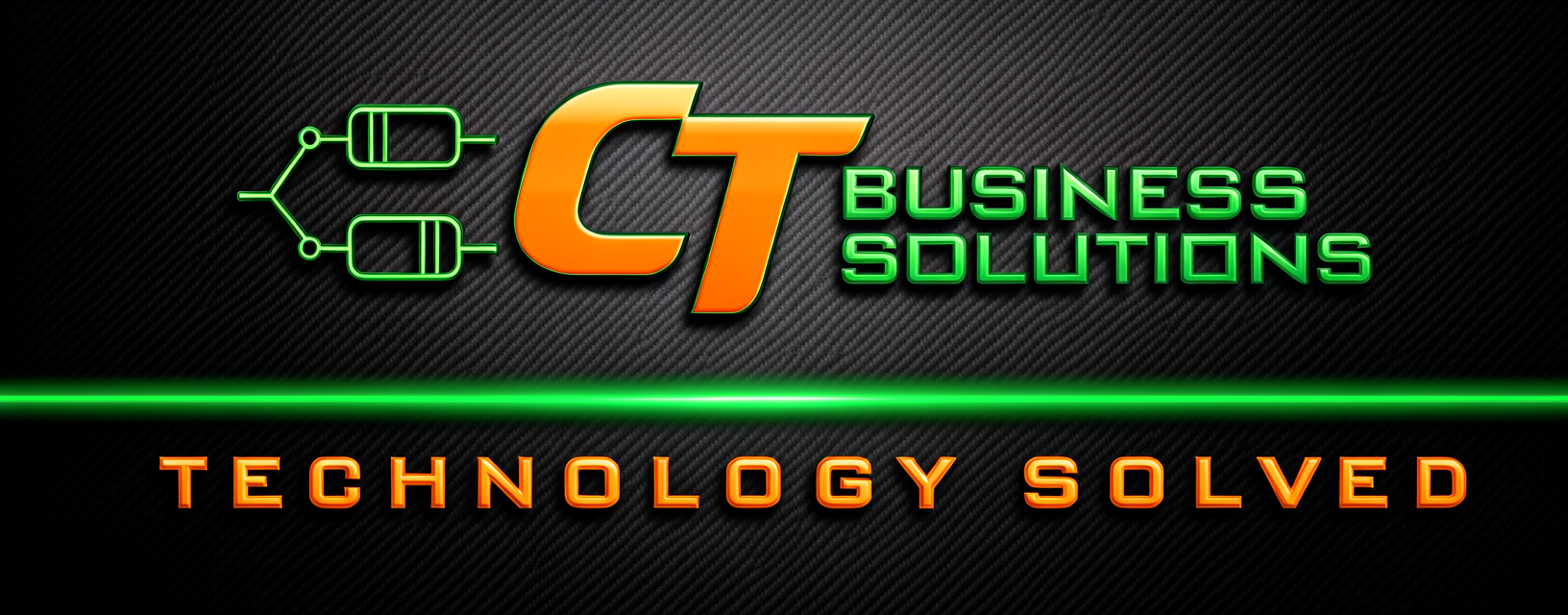 CT Business Solutions Carbon Fibre Logo
